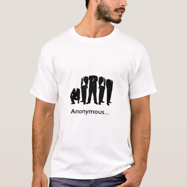 anonym T-tröja 4chan Tee (Framsida)