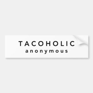 Anonym TACOHOLIC Bildekal