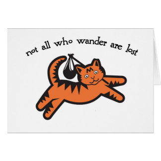 Anonym throwback för katter hälsningskort
