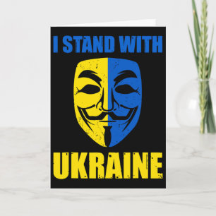 Anonym ukrainsk älskare Jag står med Ukraina Stöd Kort