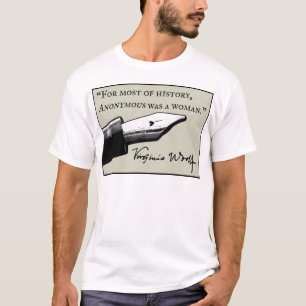 Anonym var en kvinna t shirt