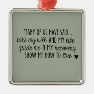 Anonyma kliver 3rd för narkotiskt preparat julgransprydnad metall