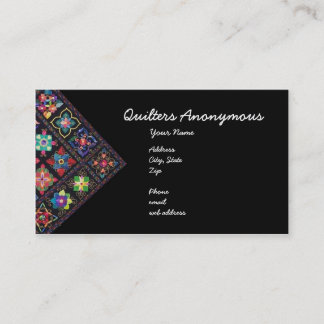 Anonyma Quilters Visitkort