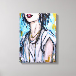 Anonymat 2 | Portrait féminin contemporain Canvastryck