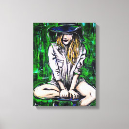 Anonymat 3 | Portrait féminin contemporain Canvastryck