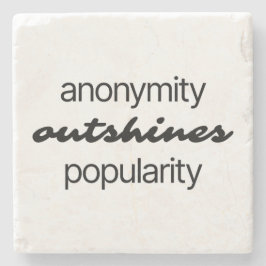 Anonymitet Marble Stone Underlägg