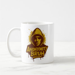 Anonymity Bruh LOGO -  Kaffemugg