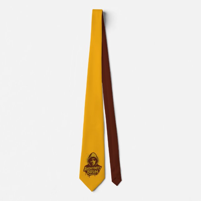 Anonymity Bruh logo - Neck Tie Slips (Framsida)