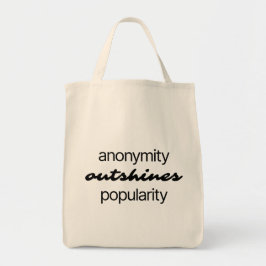 Anonymity Livsmedel Tote Bag Tygkasse