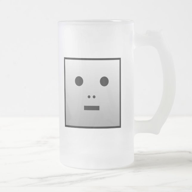 Anonymous Robot - Anpassad Frostat Ölglas (Höger)