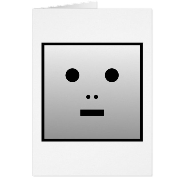 Anonymous Robot Hälsningskort (Framsidan)