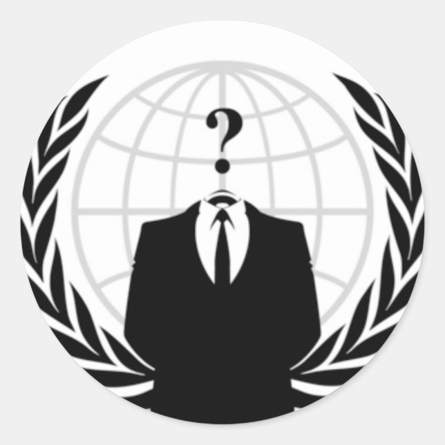 Anonymous Runt Klistermärke (Framsida)