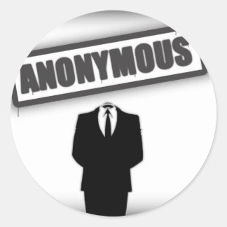 Anonymous Runt Klistermärke