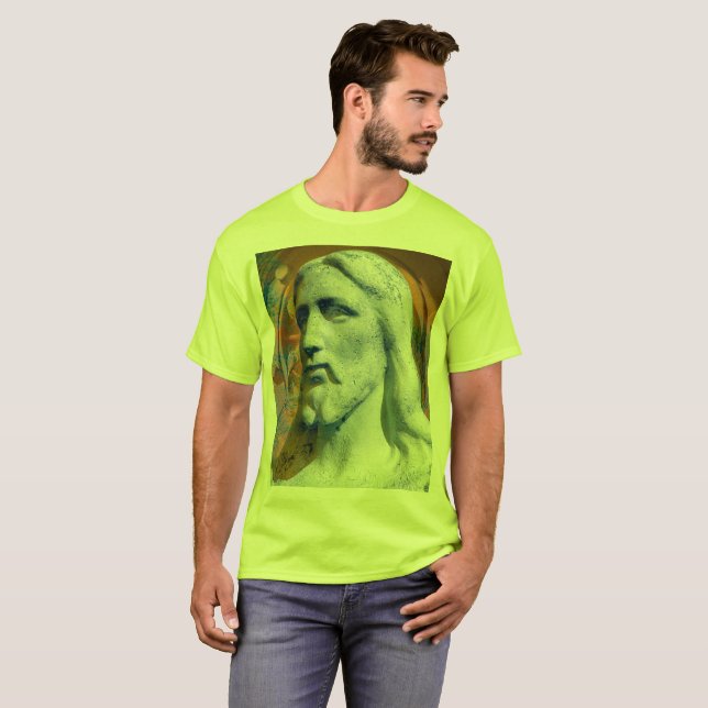 Anonymt Jesus Statue i Peoria IL  T Shirt (Hel framsida)