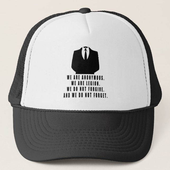 Anonymt Truckerkeps (Framsida)