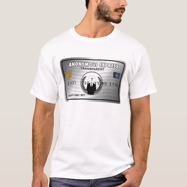 Anonymt uttryckligt tee shirt (Framsida)