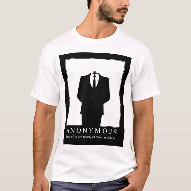 Anonymt - Wikileaks försvarare T-shirt (Framsida)