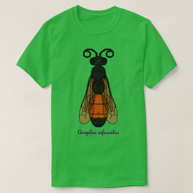 Anoplius infuscatus t shirt (Design framsida)