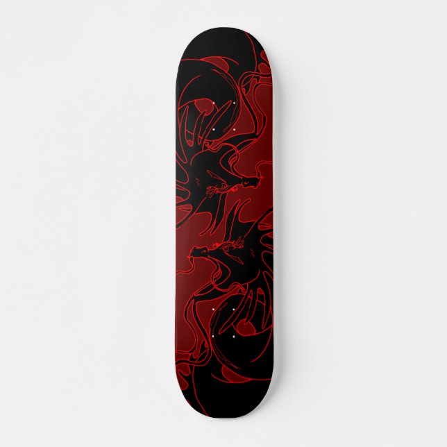 Anopurodon Dubbla Black Dragon Mini Skateboard Bräda 18,5 Cm (Framsida)