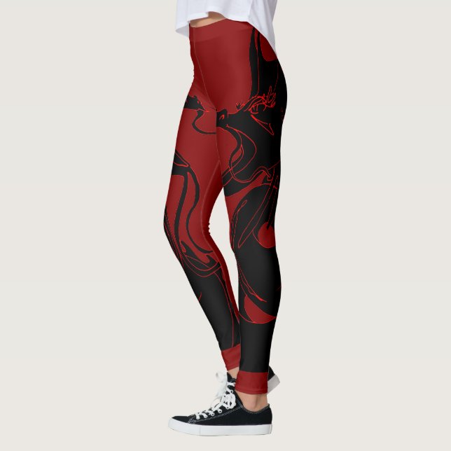 Anopurodon Dubbla Dragon Black Leggings (Vänster)