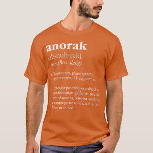 Anorak-definitionskläder som bärs av tränare t shirt