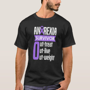 Anorexi Survivor Outlive Outweight Food Cocoits T Shirt