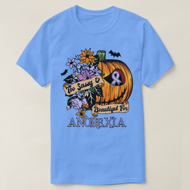 Anorexia Awareness retro halloween skrämmande pump T Shirt (Design framsida)