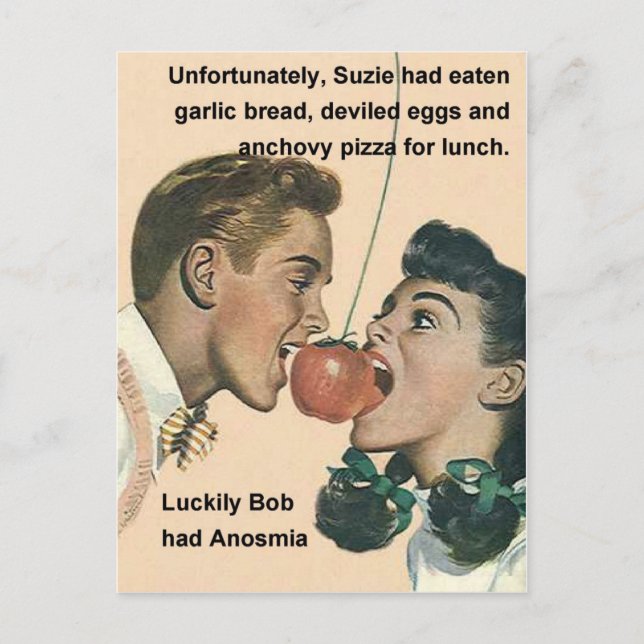 Anosmia - ibland är det bra sak vykort (Framsida)