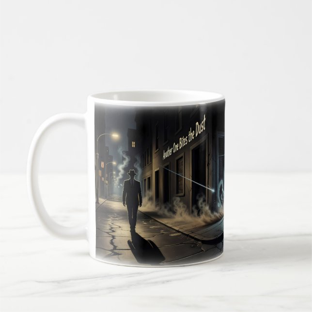 Another One Bites the Dust Mörk Gat Mug Kaffemugg (Vänster)