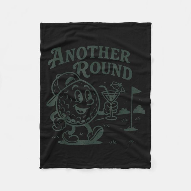 Another Round Golf Golfer Golf Lover Srts Men Dad  Fleecefilt (Framsidan)