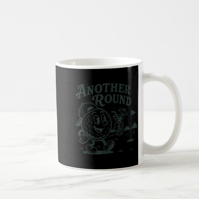 Another Round Golf Golfer Golf Lover Srts Men Dad  Kaffemugg (Höger)