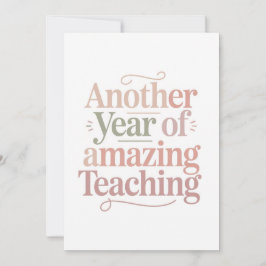 Another Year of Amazing Teaching Kort