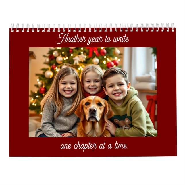 Another Year to Write One Chapter at a Time  Kalender (Baksida)