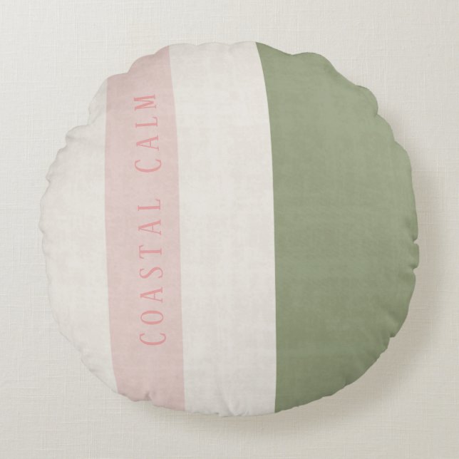 Anouke Coastal Faded Shore Stripes Rund Kudde (Framsidan)