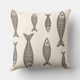 Anouke Coastal Fish / Driftwood Taupe Kudde