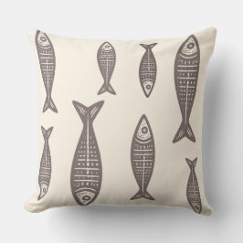 Anouke Coastal Fish / Driftwood Taupe Kudde