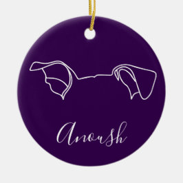 Anoush-utsmyckning (Tassavtryck) Julgransprydnad Keramik