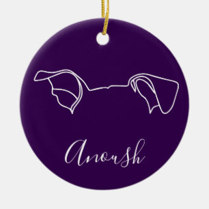 Anoush-utsmyckning (Tassavtryck) Julgransprydnad Keramik
