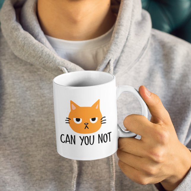 Anoyed Cat - KAN DU INTE FUNNERA? Kaffemugg (Skapare uppladdad)