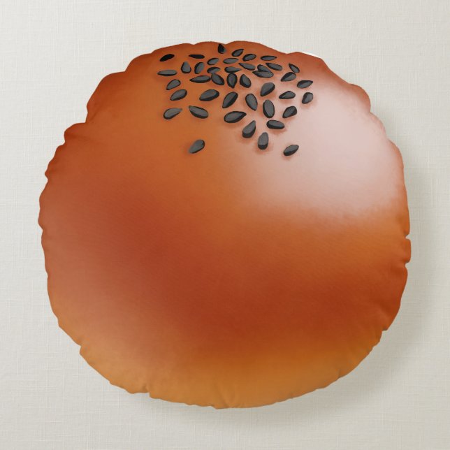 Anpan Japanese Sweet Bean Filled Bread Snack  Rund Kudde (Framsidan)