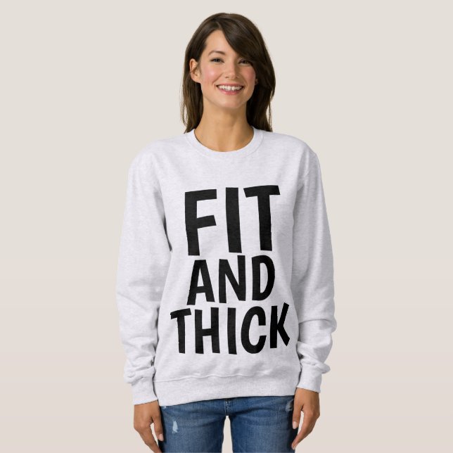 ANPASS OCH THICK, T-shirts med Dam (Hel framsida)