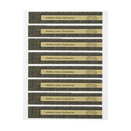 Anpassa:  100:e Returadressen för födelsedagstest Etikettband