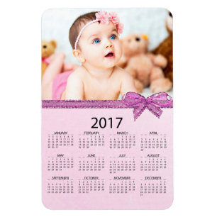 Anpassa 2017 års Mini-kylkalender Magnet