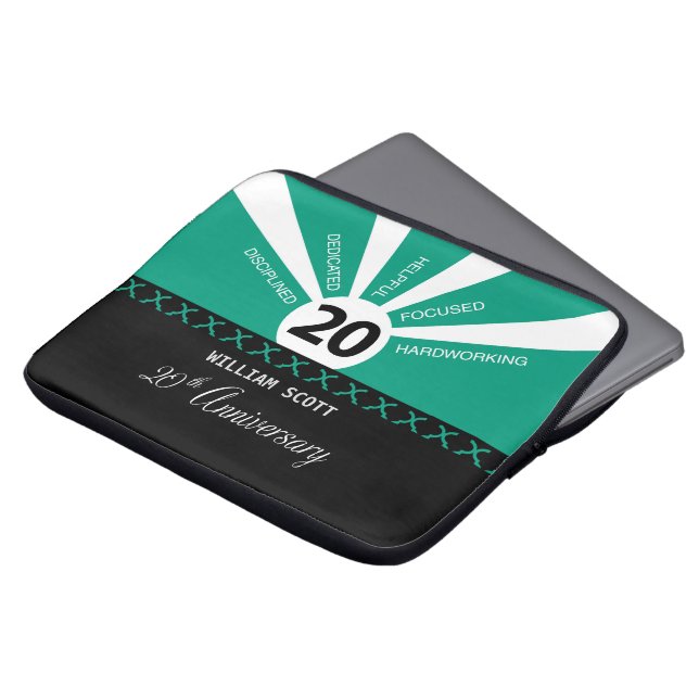 Anpassa, 20-årsdag för affärsanställda laptop fodral (Framsida topp)