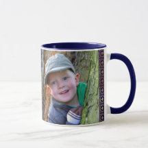 Anpassa 2 fotopatflottans blå kaffe till Pappa