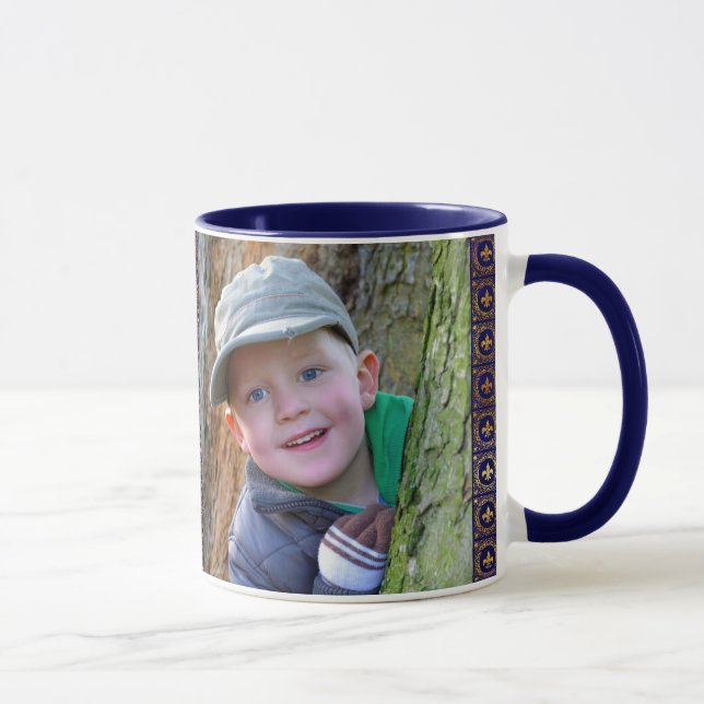 Anpassa 2 fotopatflottans blå kaffe till Pappa Mugg (Höger)