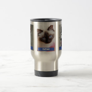 Anpassa 3 Pet Photos & Namn / Blue Resemugg