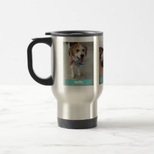 Anpassa 3 Pet Photos & Namn / Teal Resemugg