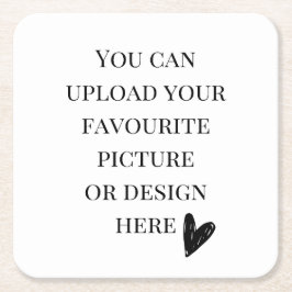 Anpassa 4 tum x 4 tum underlägg papper kvadrat