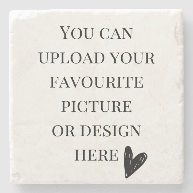 Anpassa 4-tums x 4-tums marmor stenunderlägg (Framsidan)